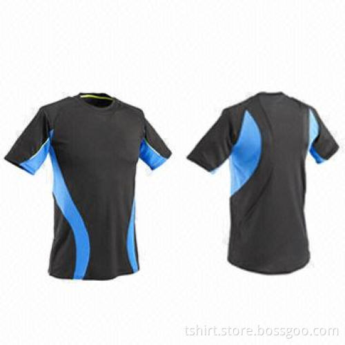 Men's sportswear, split custom O-neck T-shirt